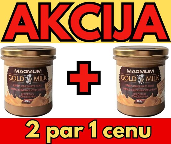 Magmum Gold Milk ar griljāžu 400gr x 2gb